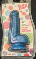 Simply Sweet 6" Bangin Pecker Blue