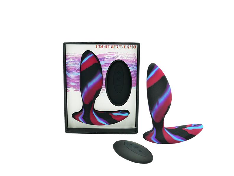 Colourful Camo IDYLIC Butt Plug