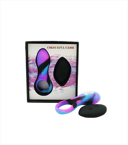 Colourful Camo Bravo Cock Ring