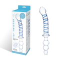 Glass 10" Twister Dildo