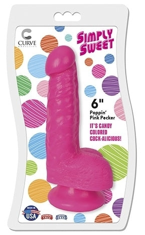 Simply Sweet 6in Bangin Pecker Blue