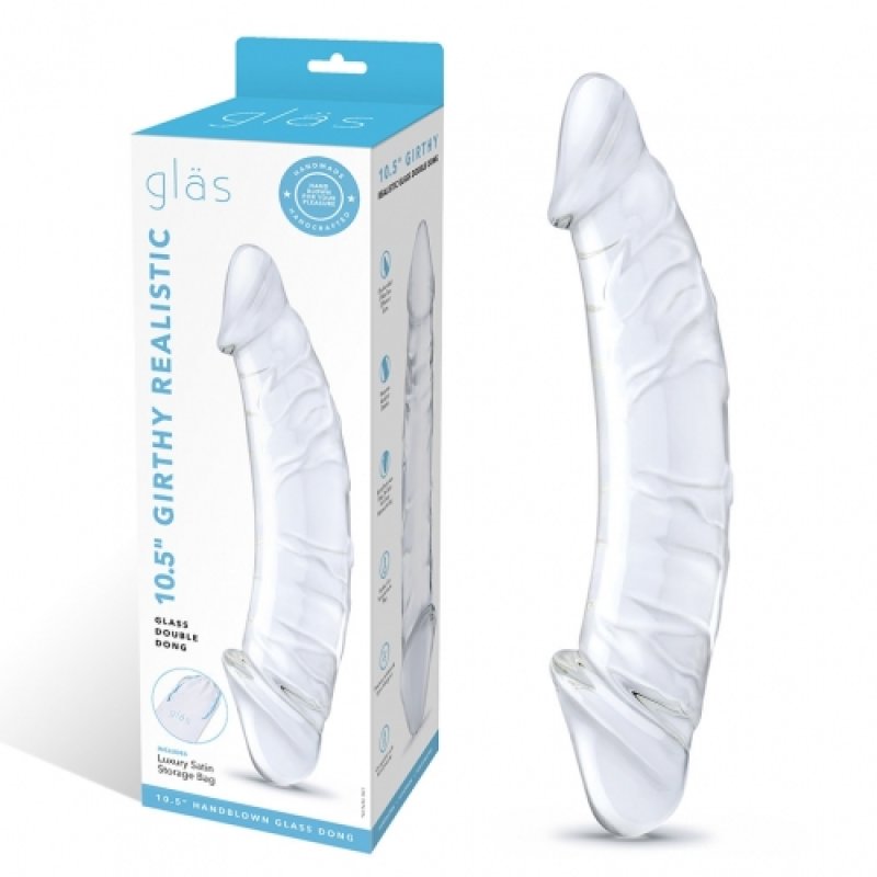 Glas 10.5" Girthy Realistic Double Dildo